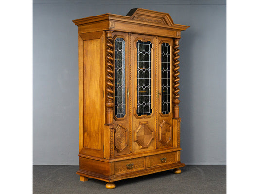 Vintage Bücherschrank Vitrine Schrank Regal Alt Antik MÖBLINGER 2411_2103