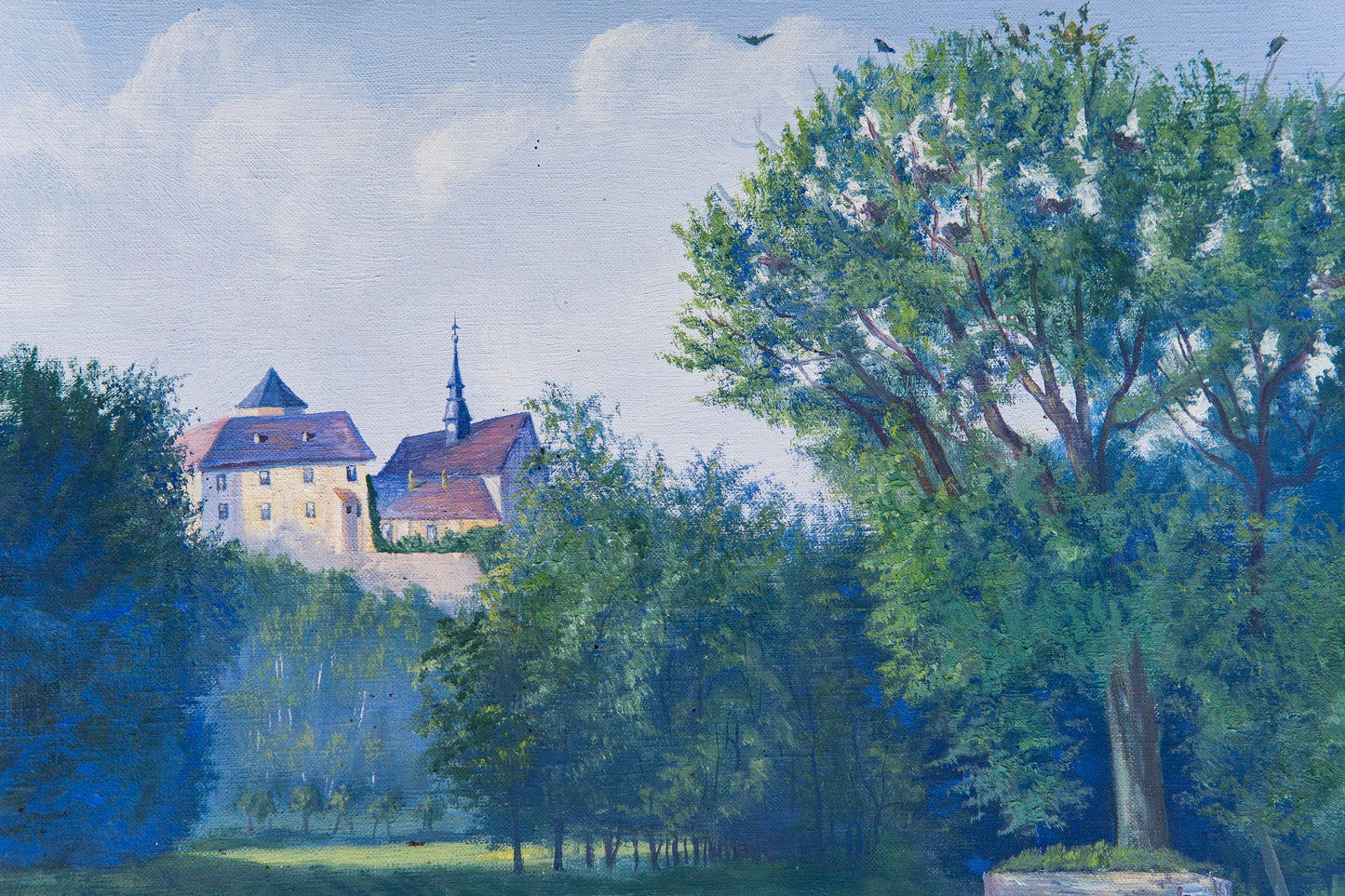 Ölgemälde Bild Grafik Gemälde Rahmen Malerei Alt Antik 2302_1501