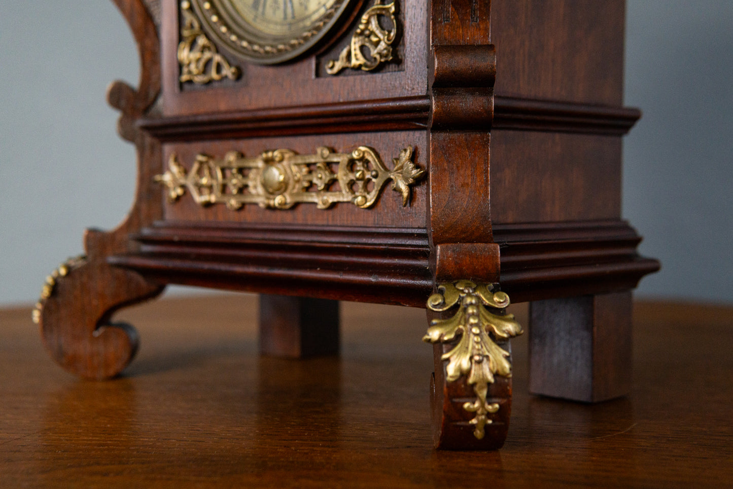 Feine Lenzkirch Gründerzeit Tischuhr, zweite Hälfte des 19.Jahrhunderts - Vintage Antik Uhr Clock MÖBLINGER