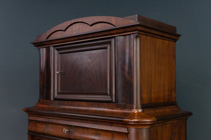 Standsekretär Sekretär Schreibtisch Desk Büro Alt Antik 2201_0602