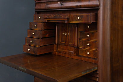 Standsekretär Sekretär Schreibtisch Desk Büro Alt Antik 2201_0602