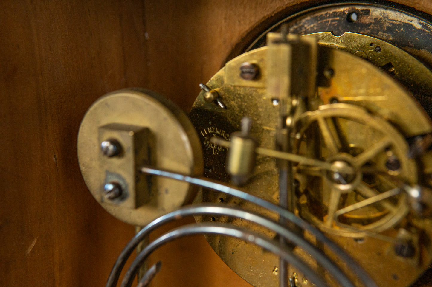 Feine Lenzkirch Gründerzeit Tischuhr, zweite Hälfte des 19.Jahrhunderts - Vintage Antik Uhr Clock MÖBLINGER