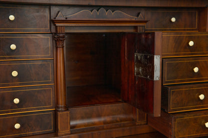 Standsekretär Sekretär Schreibtisch Desk Büro Alt Antik 2201_0602