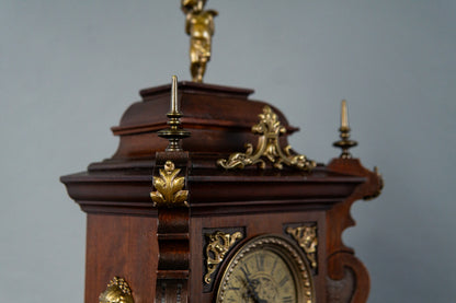 Feine Lenzkirch Gründerzeit Tischuhr, zweite Hälfte des 19.Jahrhunderts - Vintage Antik Uhr Clock MÖBLINGER