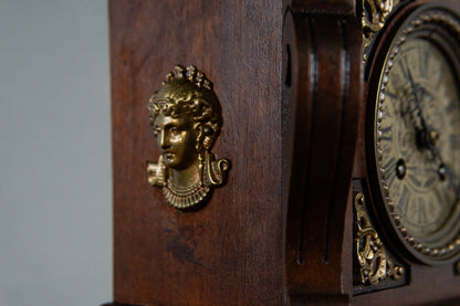Feine Lenzkirch Gründerzeit Tischuhr, zweite Hälfte des 19.Jahrhunderts - Vintage Antik Uhr Clock MÖBLINGER