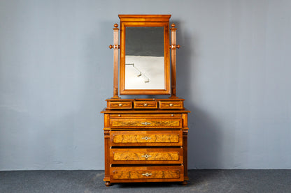 restaur. Antik Gründerzeit Kommode Schrank Spiegel Alt MÖBLINGER 2411_2602