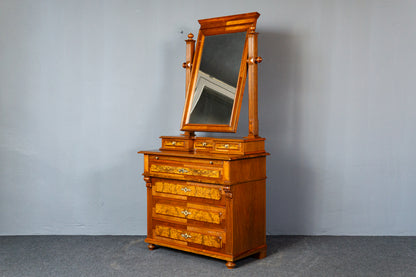 restaur. Antik Gründerzeit Kommode Schrank Spiegel Alt MÖBLINGER 2411_2602