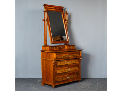 restaur. Antik Gründerzeit Kommode Schrank Spiegel Alt MÖBLINGER 2411_2602