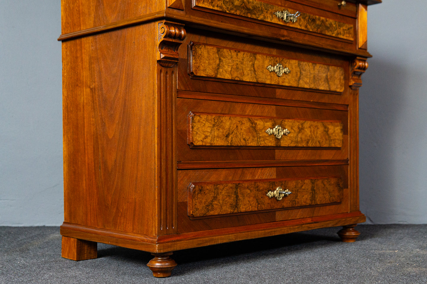 restaur. Antik Gründerzeit Kommode Schrank Spiegel Alt MÖBLINGER 2411_2602