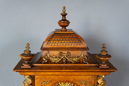 Kaminuhr Tischuhr Junghans Uhr Clock Buffet Alt Antik MÖBLINGER 2411_2605