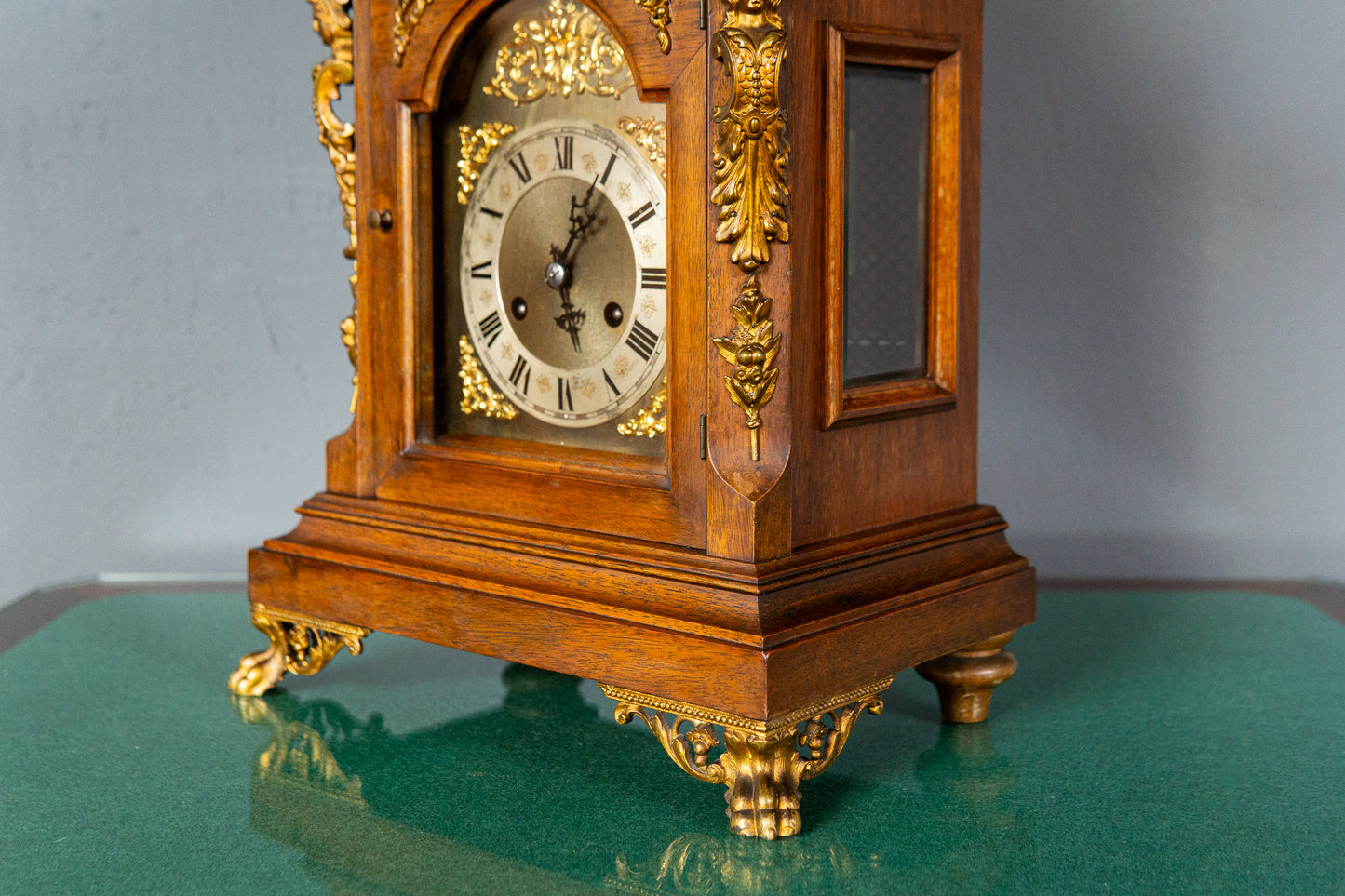 Kaminuhr Tischuhr Junghans Uhr Clock Buffet Alt Antik MÖBLINGER 2411_2605