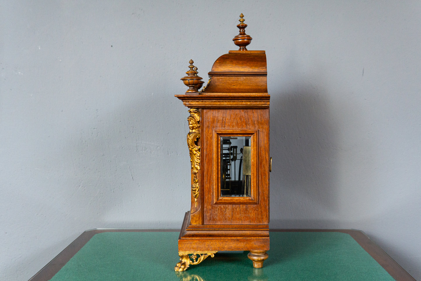 Kaminuhr Tischuhr Junghans Uhr Clock Buffet Alt Antik MÖBLINGER 2411_2605