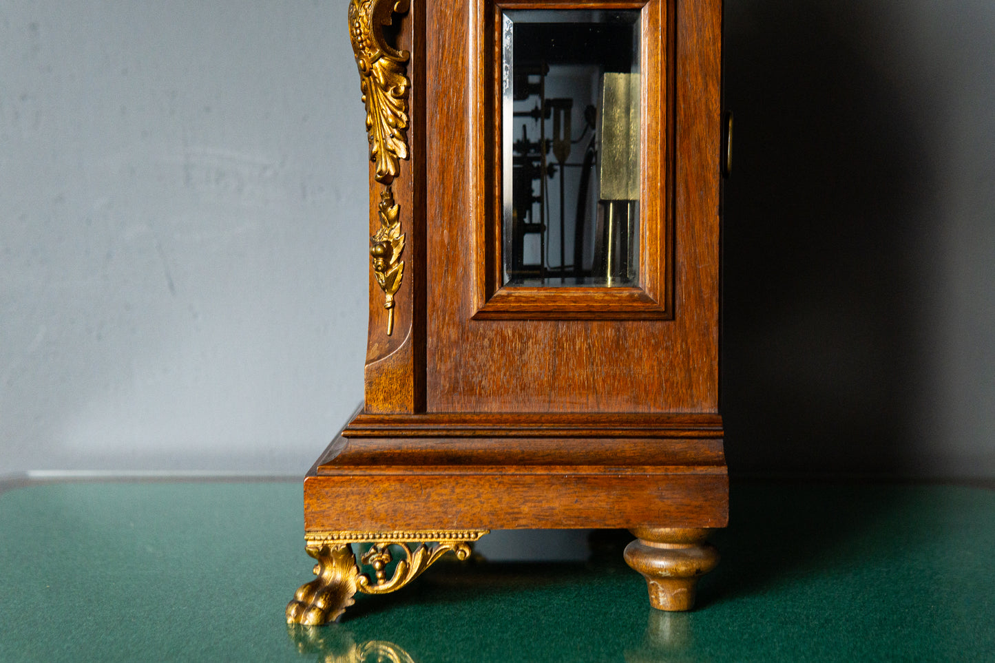 Kaminuhr Tischuhr Junghans Uhr Clock Buffet Alt Antik MÖBLINGER 2411_2605