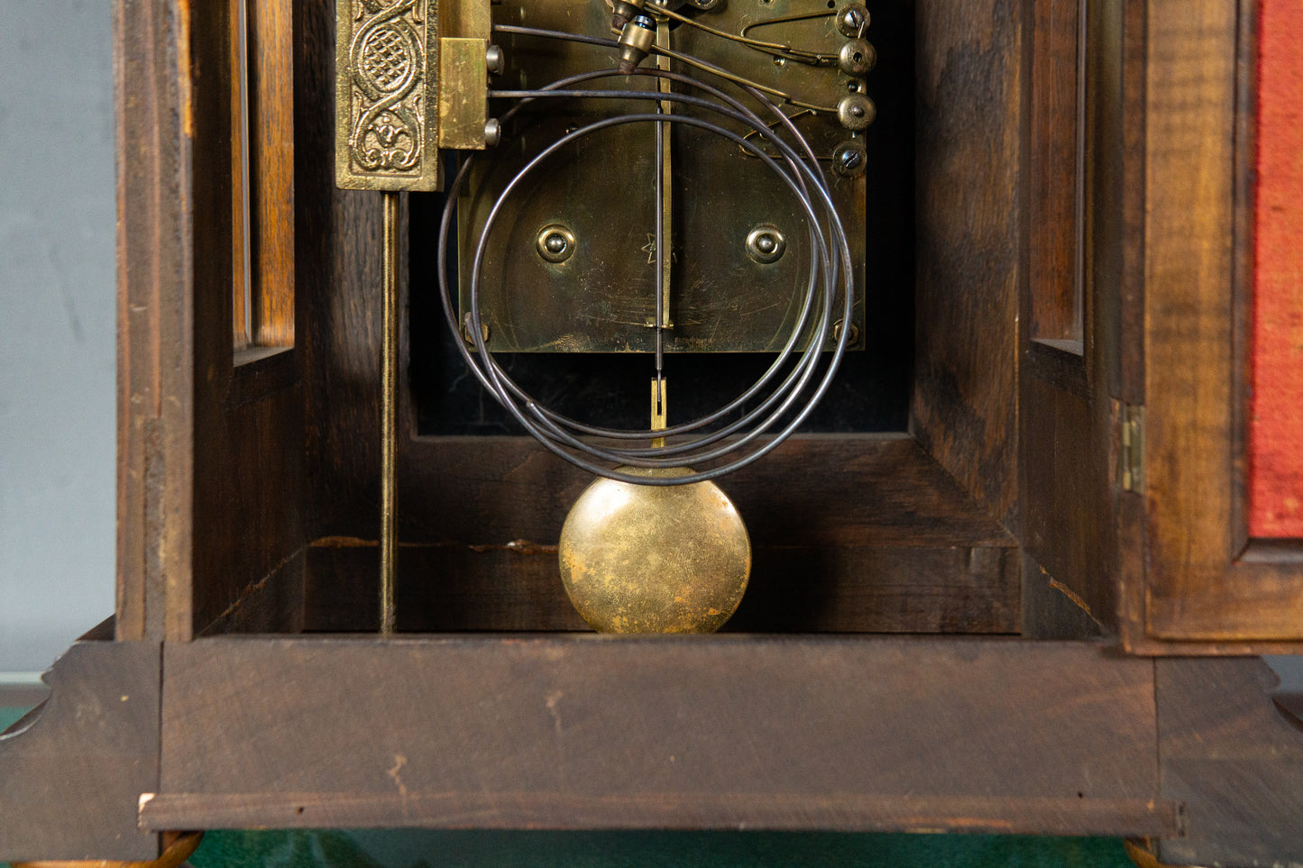 Kaminuhr Tischuhr Junghans Uhr Clock Buffet Alt Antik MÖBLINGER 2411_2605