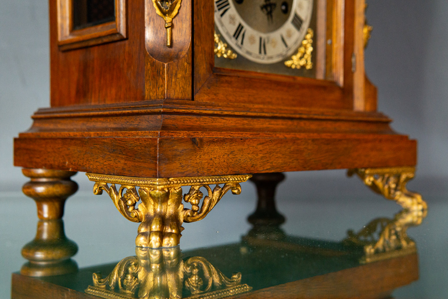 Kaminuhr Tischuhr Junghans Uhr Clock Buffet Alt Antik MÖBLINGER 2411_2605