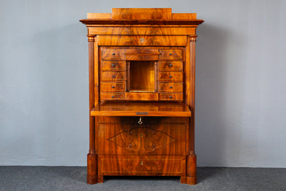 Sekretär Schreibtisch Büro Desk Schrank Regal Antik Alt MÖBLINGER 2411_2607