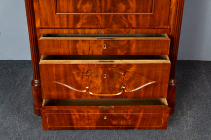 Sekretär Schreibtisch Büro Desk Schrank Regal Antik Alt MÖBLINGER 2411_2607
