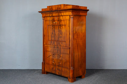 Sekretär Schreibtisch Büro Desk Schrank Regal Antik Alt MÖBLINGER 2411_2607