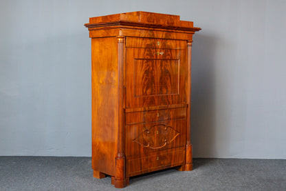 Sekretär Schreibtisch Büro Desk Schrank Regal Antik Alt MÖBLINGER 2411_2607