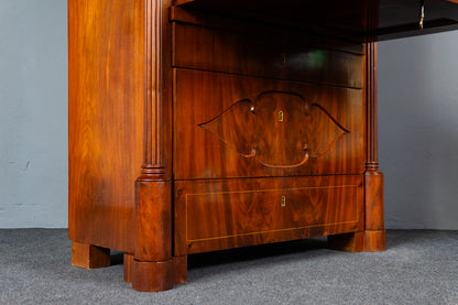 Sekretär Schreibtisch Büro Desk Schrank Regal Antik Alt MÖBLINGER 2411_2607