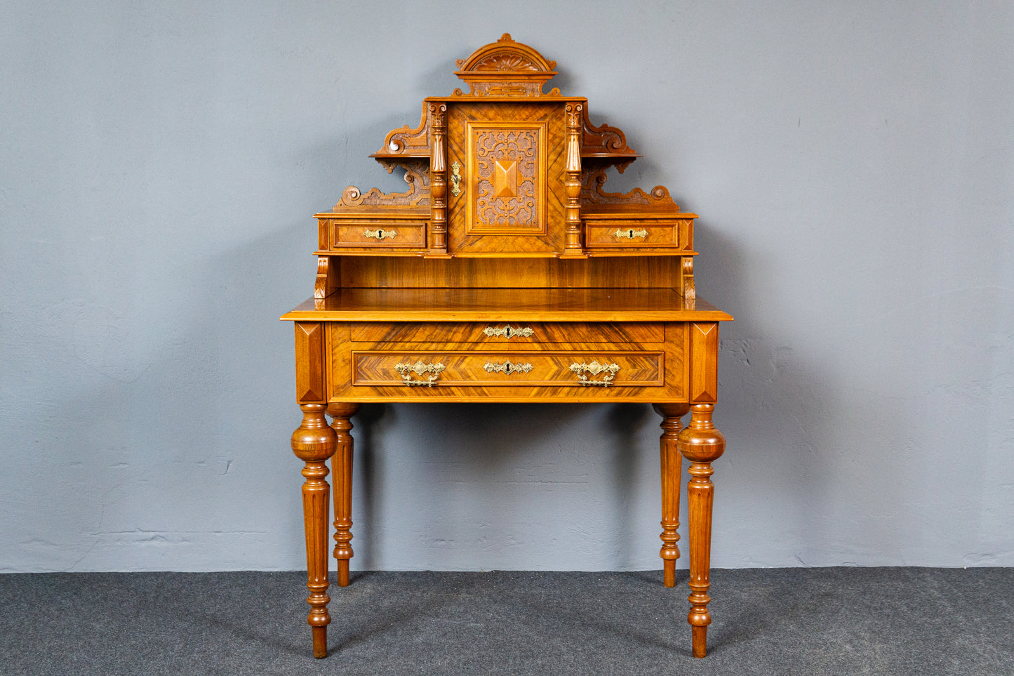 Antik Schreibtisch Tisch Sekretär Desk Büro Vintage Antik MÖBLINGER