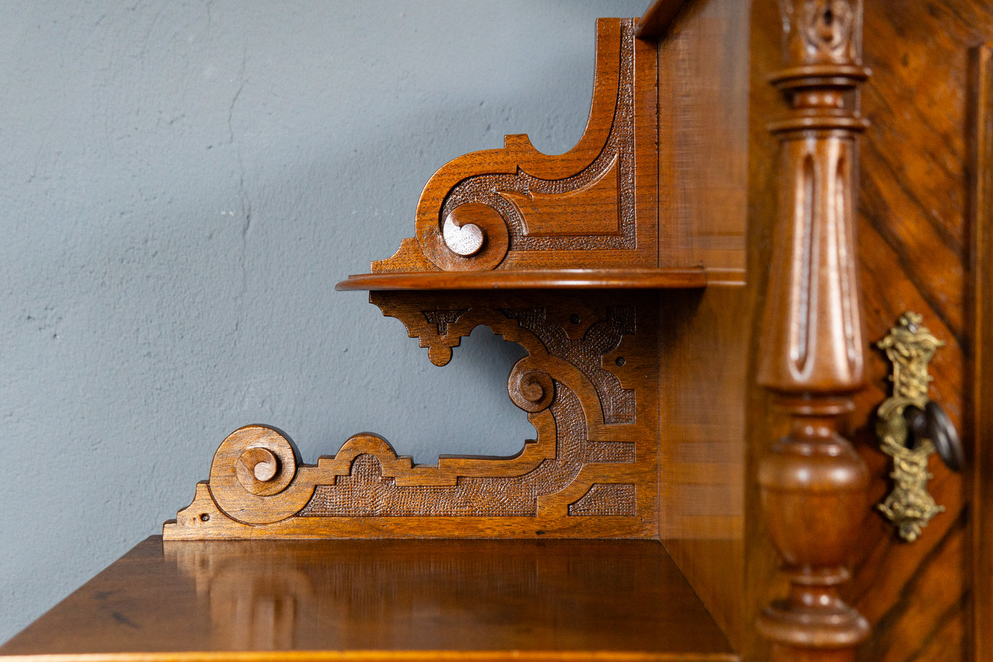 Antik Schreibtisch Tisch Sekretär Desk Büro Vintage Antik MÖBLINGER