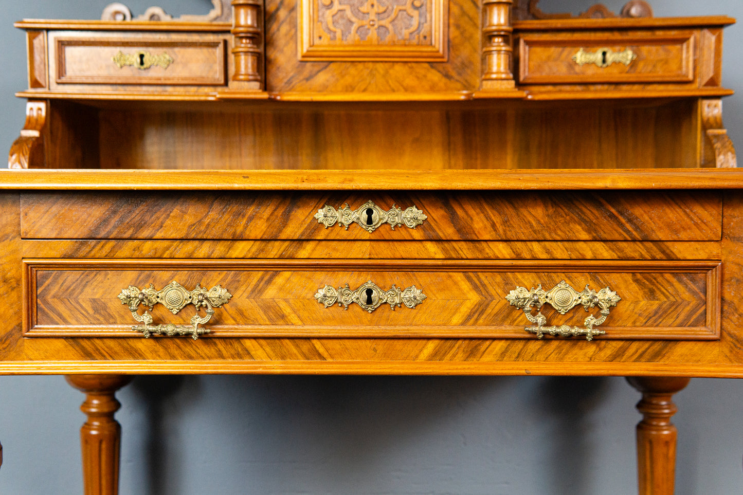 Antik Schreibtisch Tisch Sekretär Desk Büro Vintage Antik MÖBLINGER