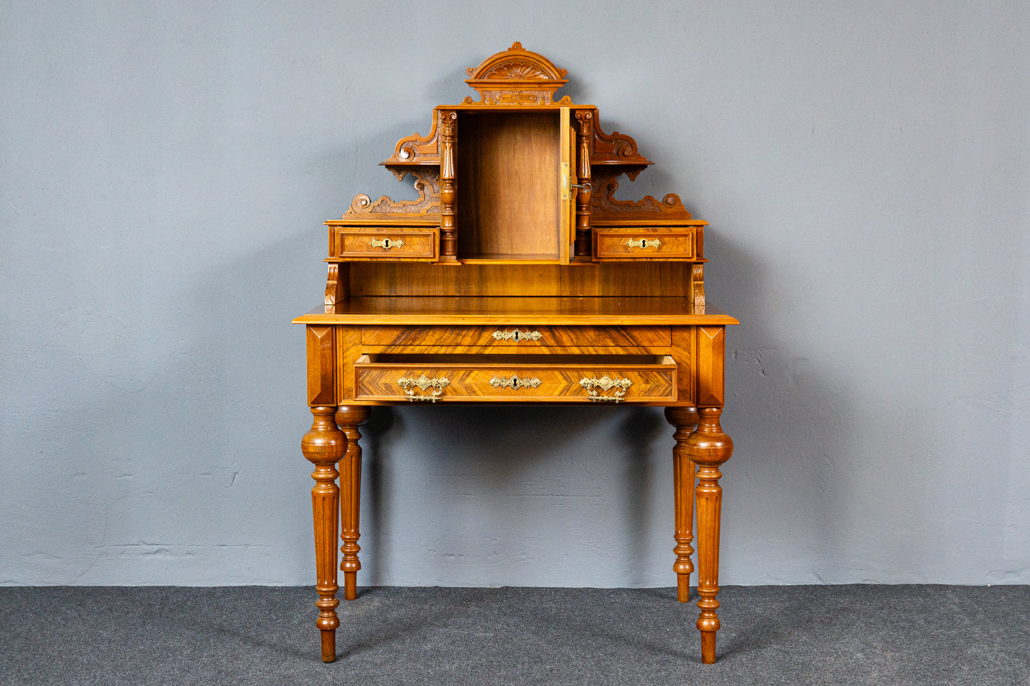 Antik Schreibtisch Tisch Sekretär Desk Büro Vintage Antik MÖBLINGER
