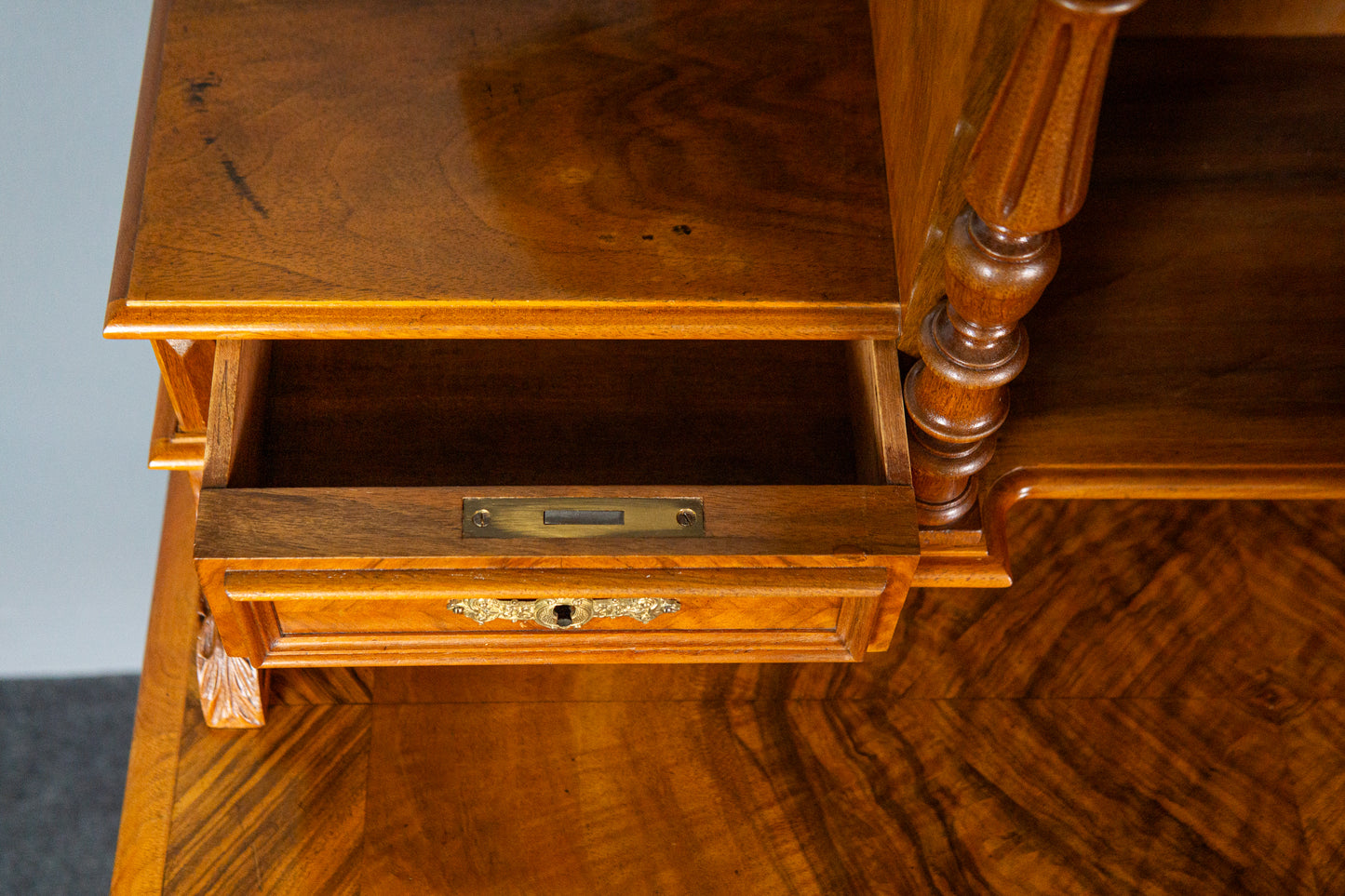 Antik Schreibtisch Tisch Sekretär Desk Büro Vintage Antik MÖBLINGER