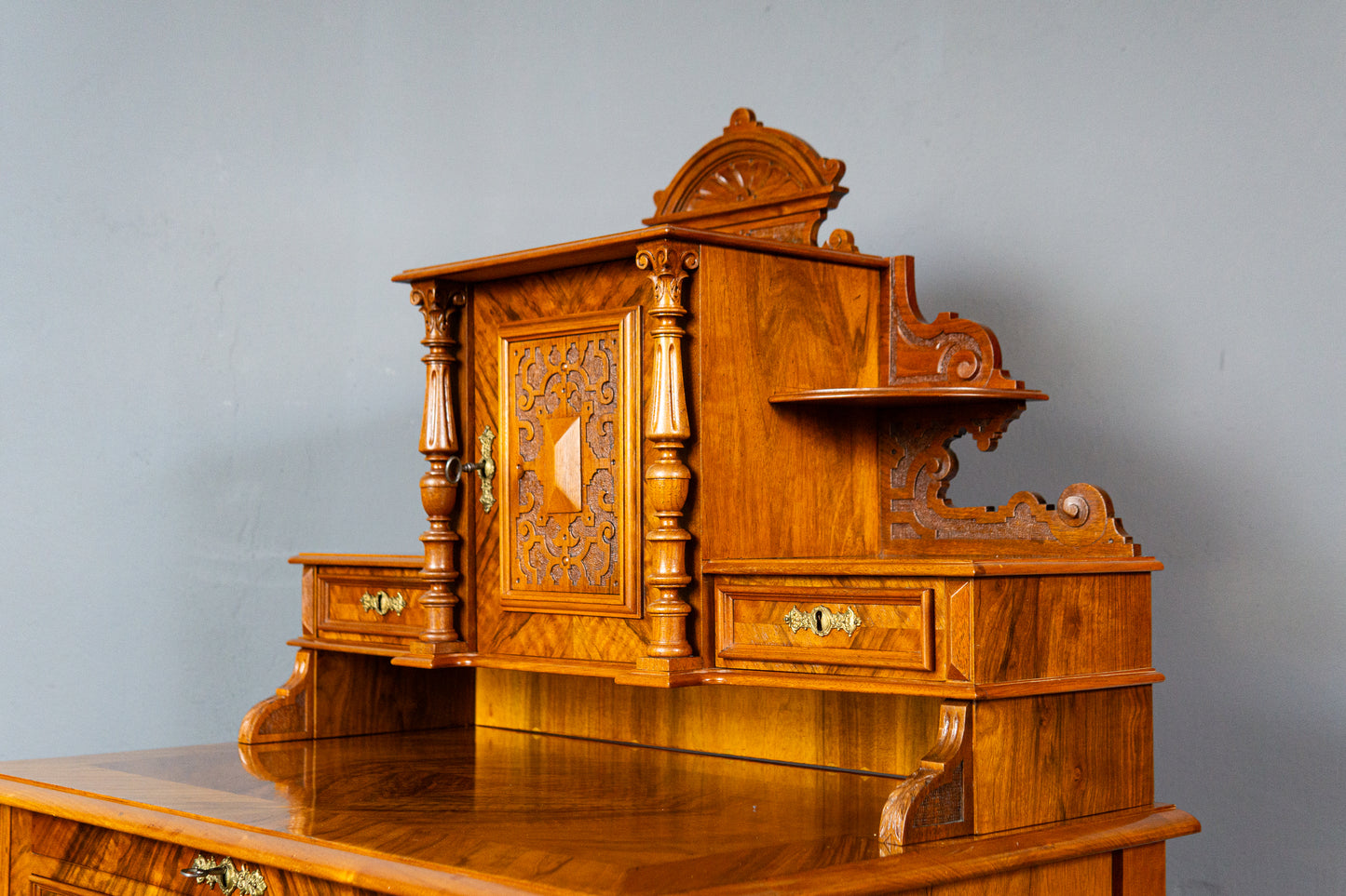 Antik Schreibtisch Tisch Sekretär Desk Büro Vintage Antik MÖBLINGER