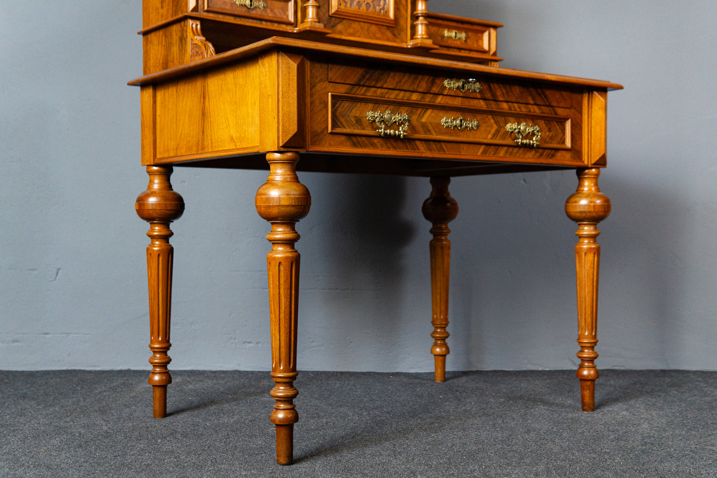 Antik Schreibtisch Tisch Sekretär Desk Büro Vintage Antik MÖBLINGER