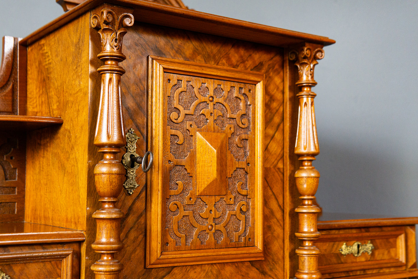 Antik Schreibtisch Tisch Sekretär Desk Büro Vintage Antik MÖBLINGER