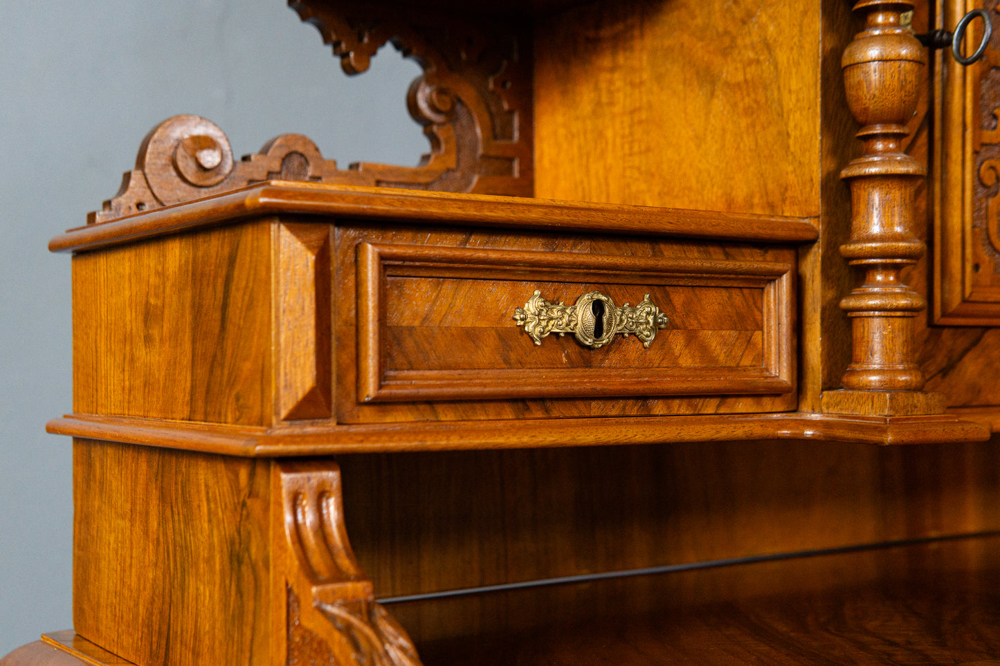 Antik Schreibtisch Tisch Sekretär Desk Büro Vintage Antik MÖBLINGER