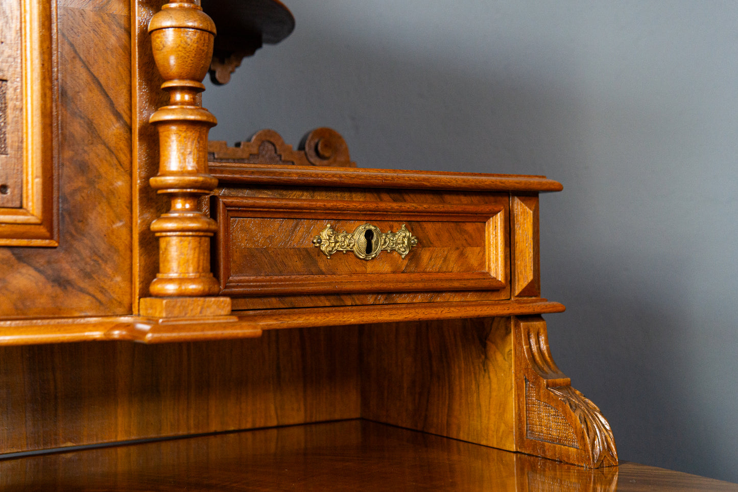 Antik Schreibtisch Tisch Sekretär Desk Büro Vintage Antik MÖBLINGER