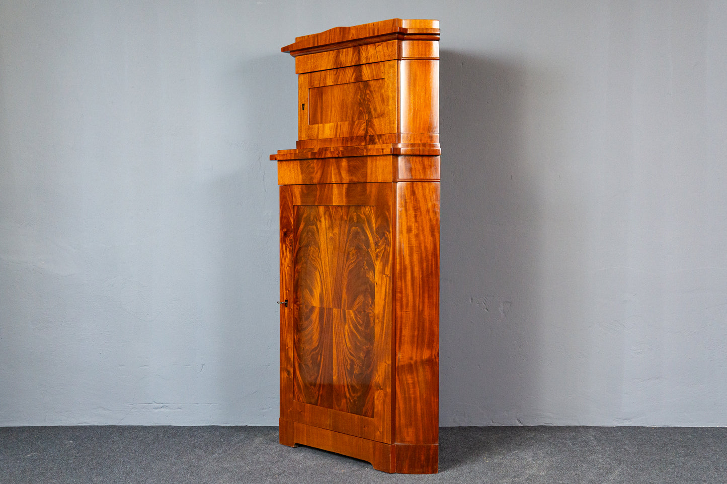 Biedermeier Eckschrank Regal Kommode Schrank Antik Alt MÖBLINGER 2411_2609