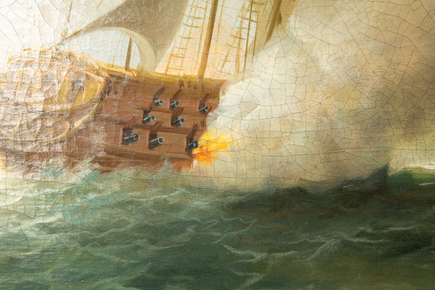 Schönes maritimes Ölgemälde mit Segelschiffmotiv, erste Hälfte des 20.Jahrhunderts - Ölbild Gemälde Painting Art Kunst Alt Antik MÖBLINGER