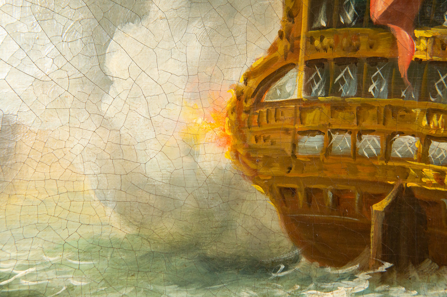 Schönes maritimes Ölgemälde mit Segelschiffmotiv, erste Hälfte des 20.Jahrhunderts - Ölbild Gemälde Painting Art Kunst Alt Antik MÖBLINGER