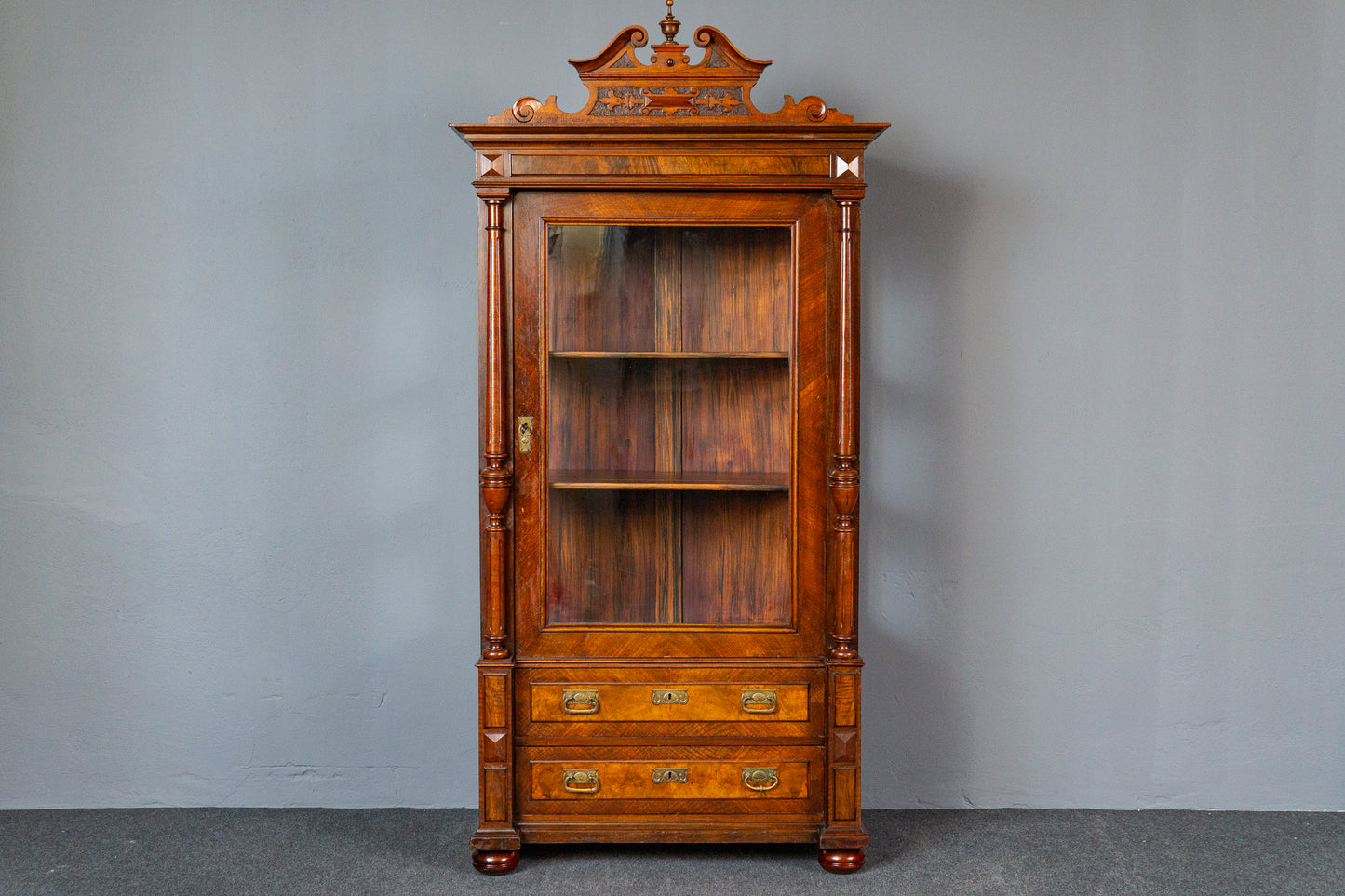 Gründerzeit Vitrine Schrank Regal Buffet Kommode Antik MÖBLINGER 2411_2704