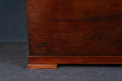 große Truhe Runddeckeltruhe Kiste Kommode Box Alt Antik 2401_1504
