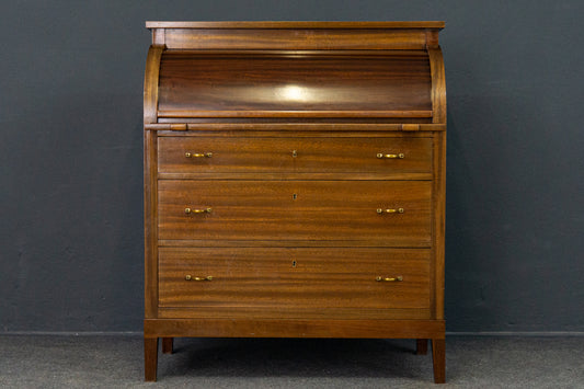 Sekretär Desk Schreibtisch Zylinderbüro Alt Vintage 2201_2002