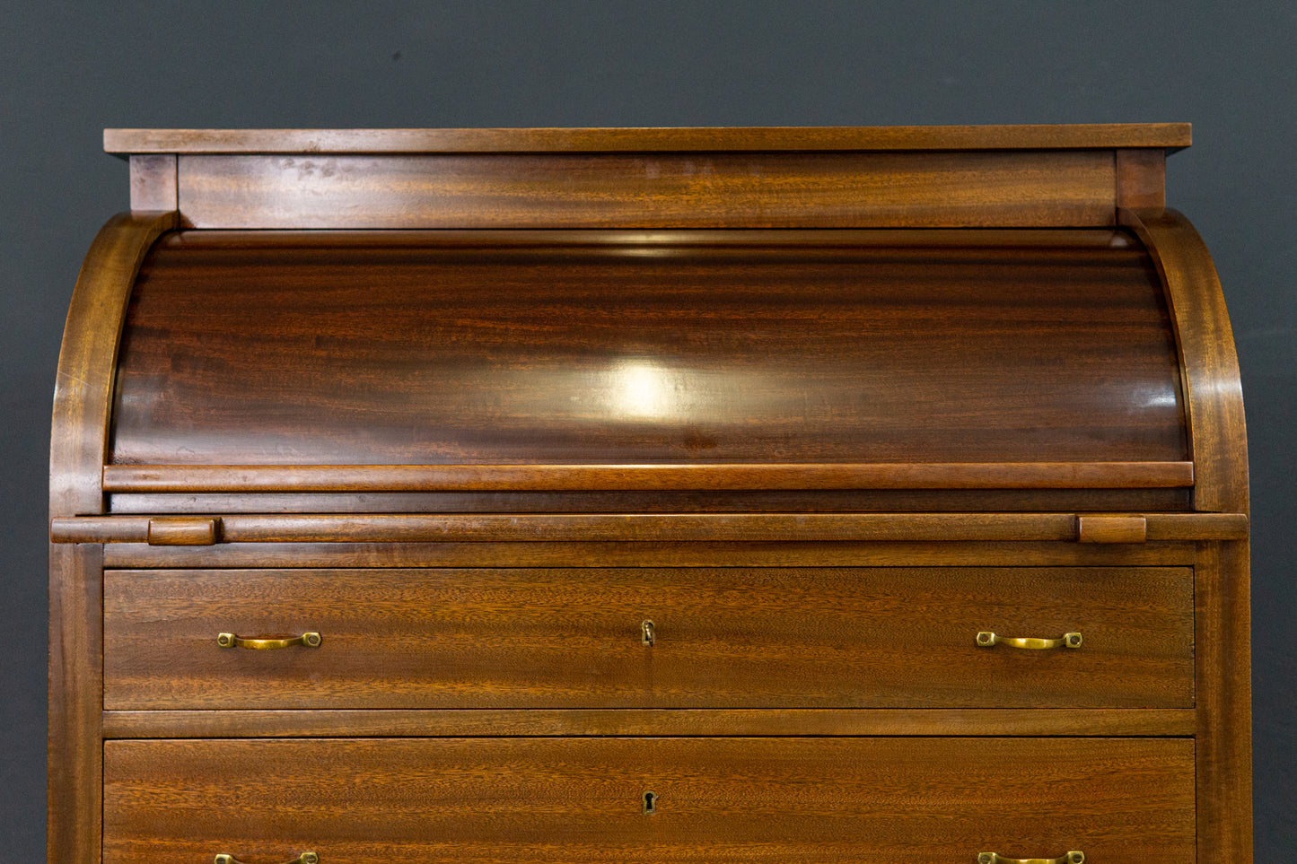 Sekretär Desk Schreibtisch Zylinderbüro Alt Vintage 2201_2002