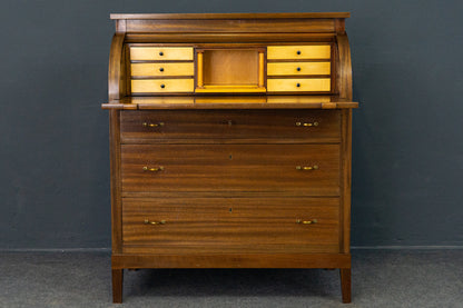 Sekretär Desk Schreibtisch Zylinderbüro Alt Vintage 2201_2002