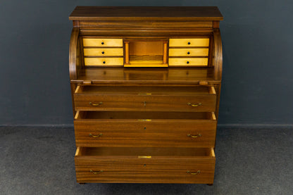 Sekretär Desk Schreibtisch Zylinderbüro Alt Vintage 2201_2002
