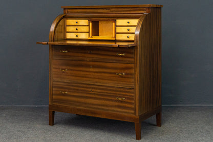 Sekretär Desk Schreibtisch Zylinderbüro Alt Vintage 2201_2002