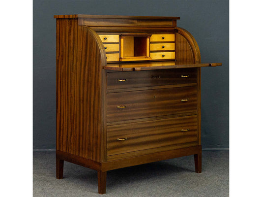 Sekretär Desk Schreibtisch Zylinderbüro Alt Vintage 2201_2002
