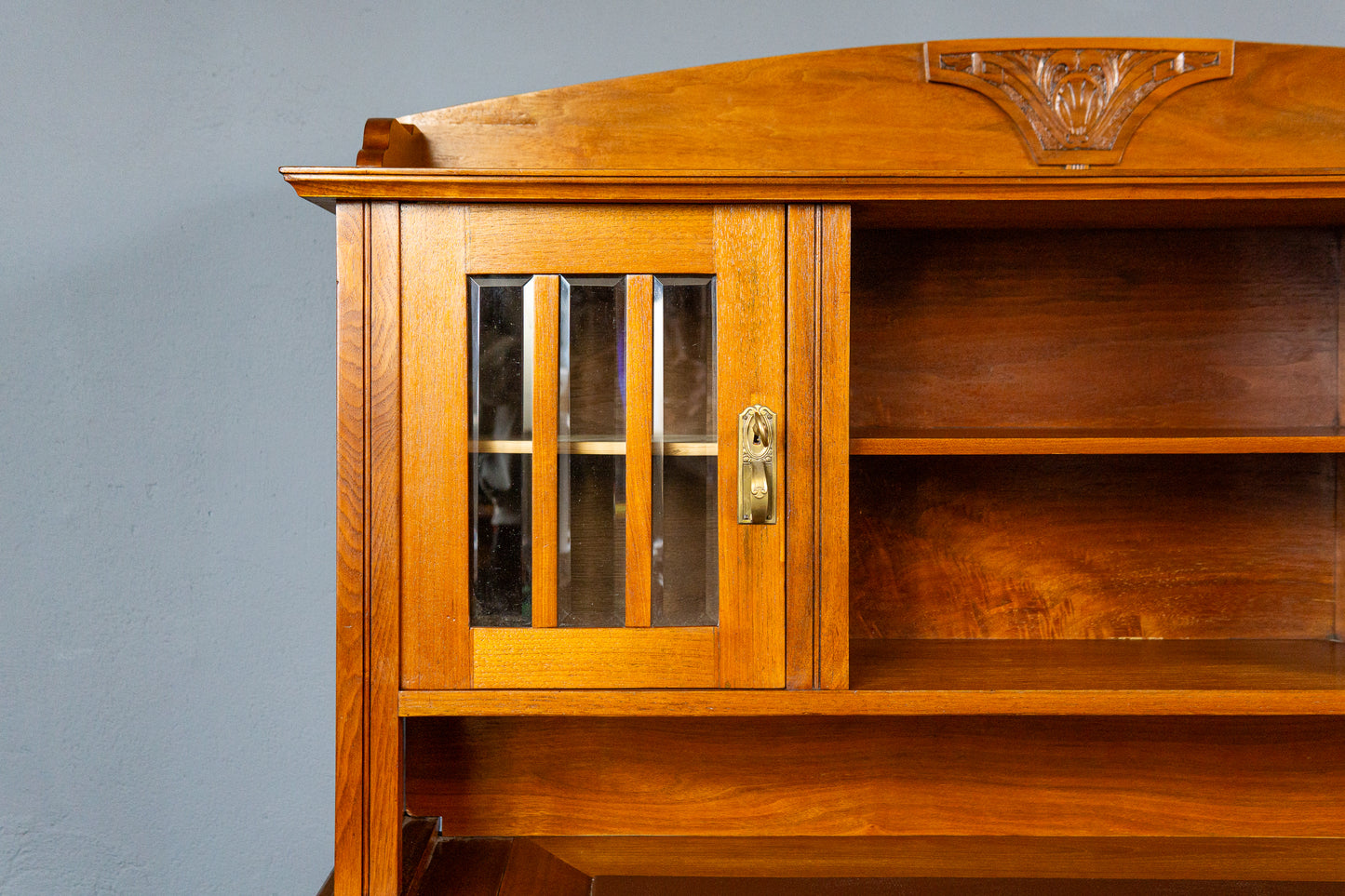restaur. Schreibtisch Sekretär Büro Tisch Schrank Antik MÖBLINGER 2411_2708