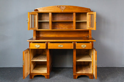 restaur. Schreibtisch Sekretär Büro Tisch Schrank Antik MÖBLINGER 2411_2708