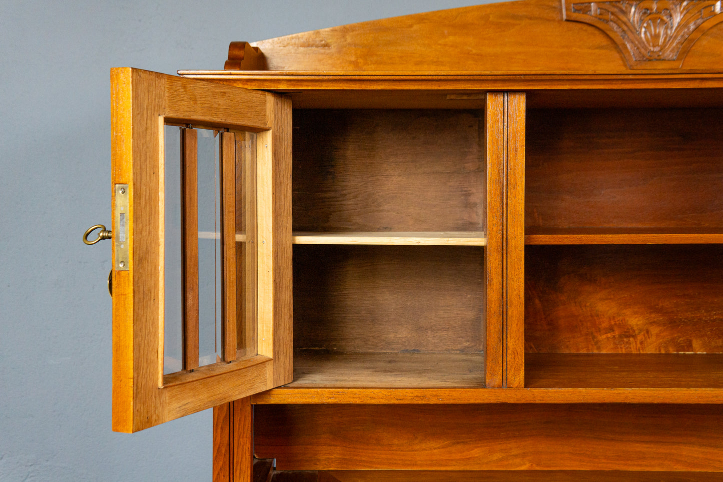 restaur. Schreibtisch Sekretär Büro Tisch Schrank Antik MÖBLINGER 2411_2708