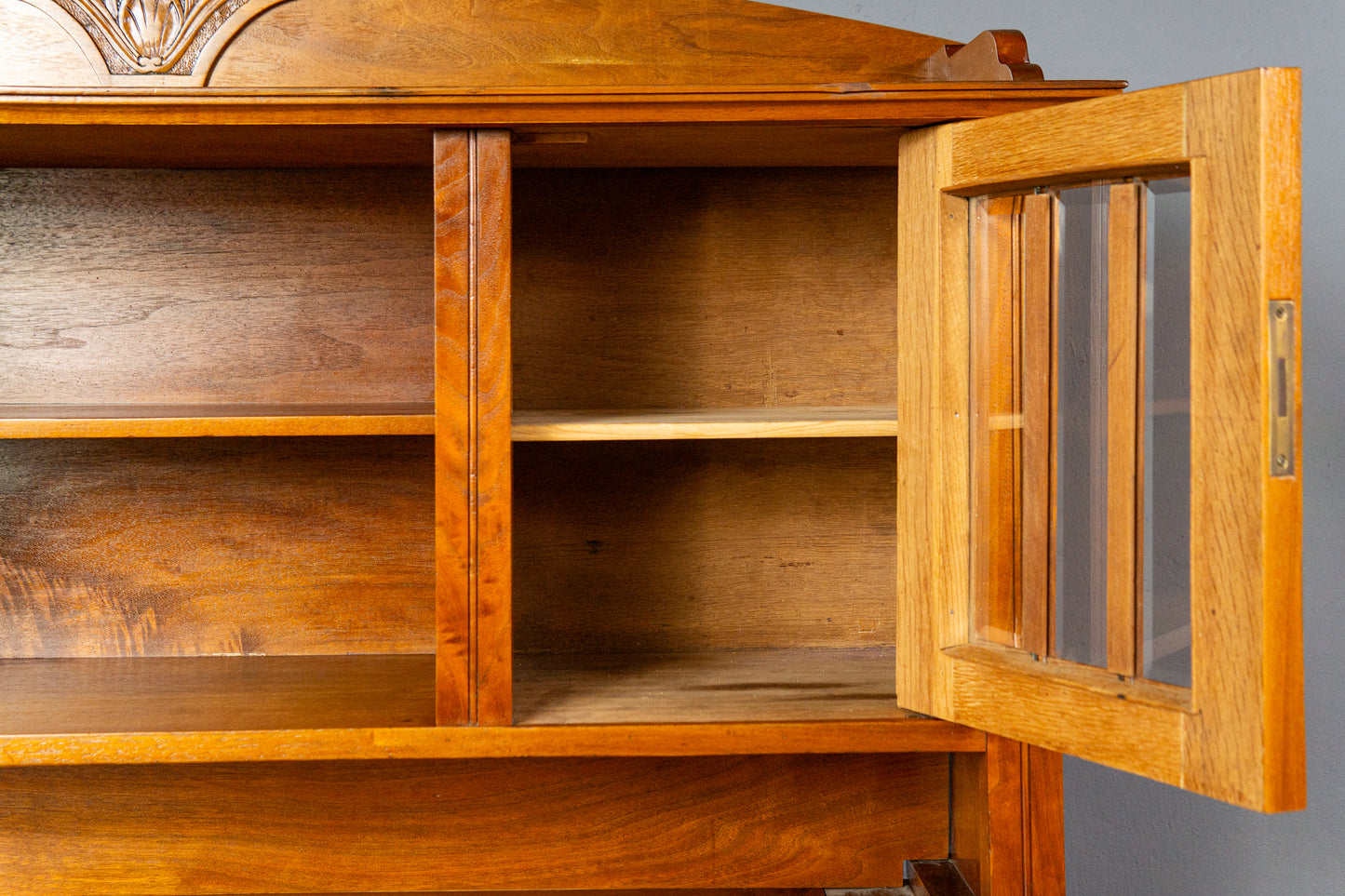 restaur. Schreibtisch Sekretär Büro Tisch Schrank Antik MÖBLINGER 2411_2708