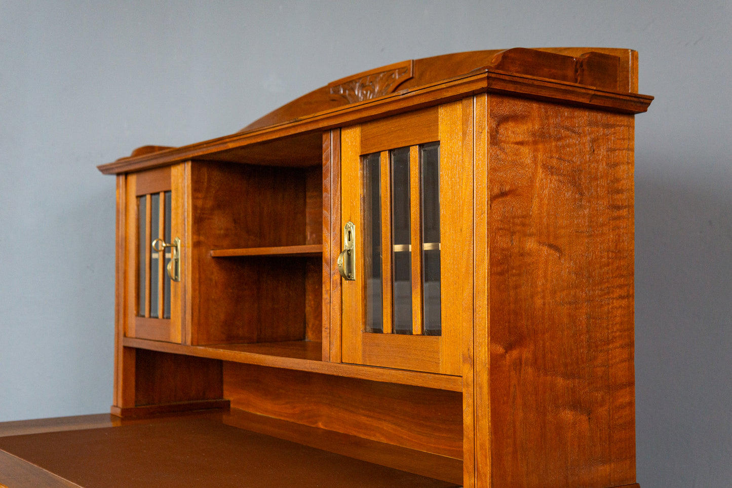 restaur. Schreibtisch Sekretär Büro Tisch Schrank Antik MÖBLINGER 2411_2708